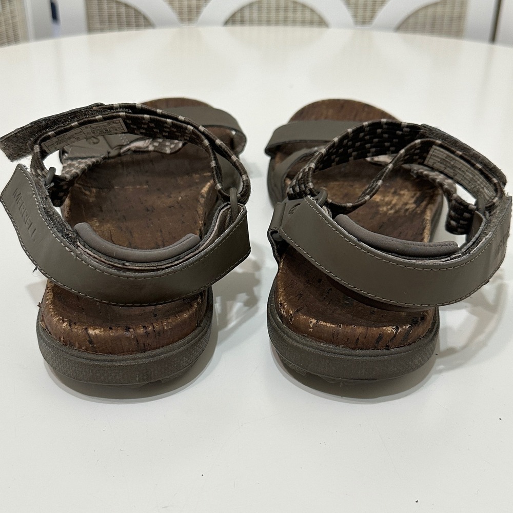 Merrell Boulder Performance Footwear Sandals Womens 9 Brown‎ Cork Outdoor Trail - Picture 9 of 12